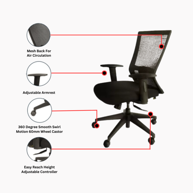 Classy Hope Medium back chair - Image 2