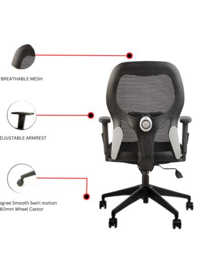 E mesh Medium Back chair - Image 2