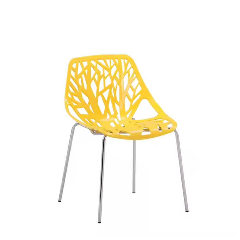 Yellow caramel chair